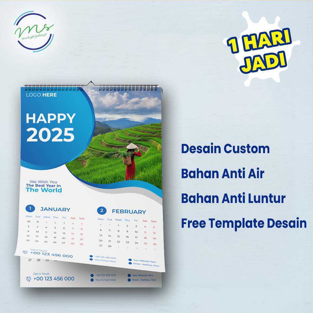 

CETAK KALENDE 2025 DESAIN CUSTOM FULL COLOR BAHAN ART CARTON - FREE TEMPLATE DESAIN