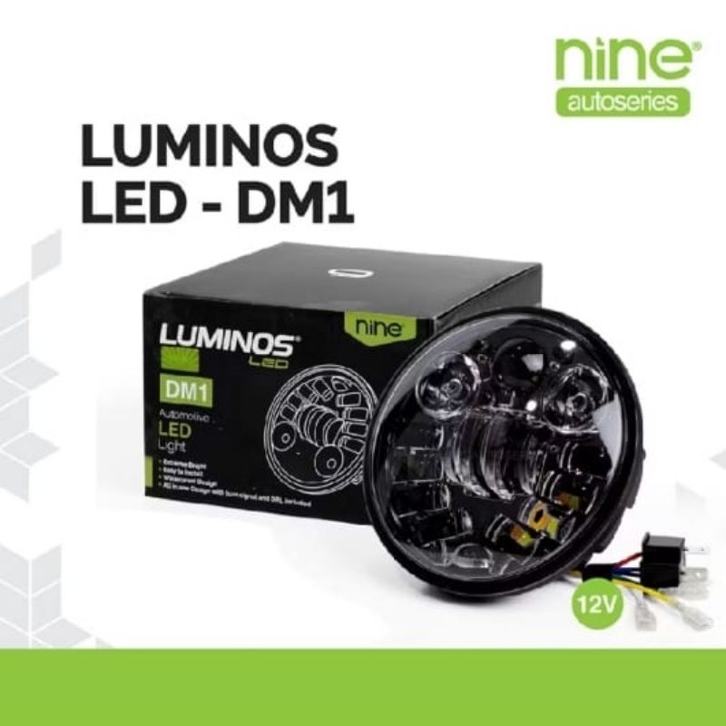 ORIGINAL LUMINOS NINE LAMPU DAYMAKER DM1 5.75 INCH 40WATT LAMPU UTAMA MOTOR RX-KING VIXION NINJA SS 