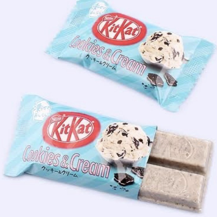 

Coklat Kitkat Jepang per bungkus rasa cookies and cream menu satuan