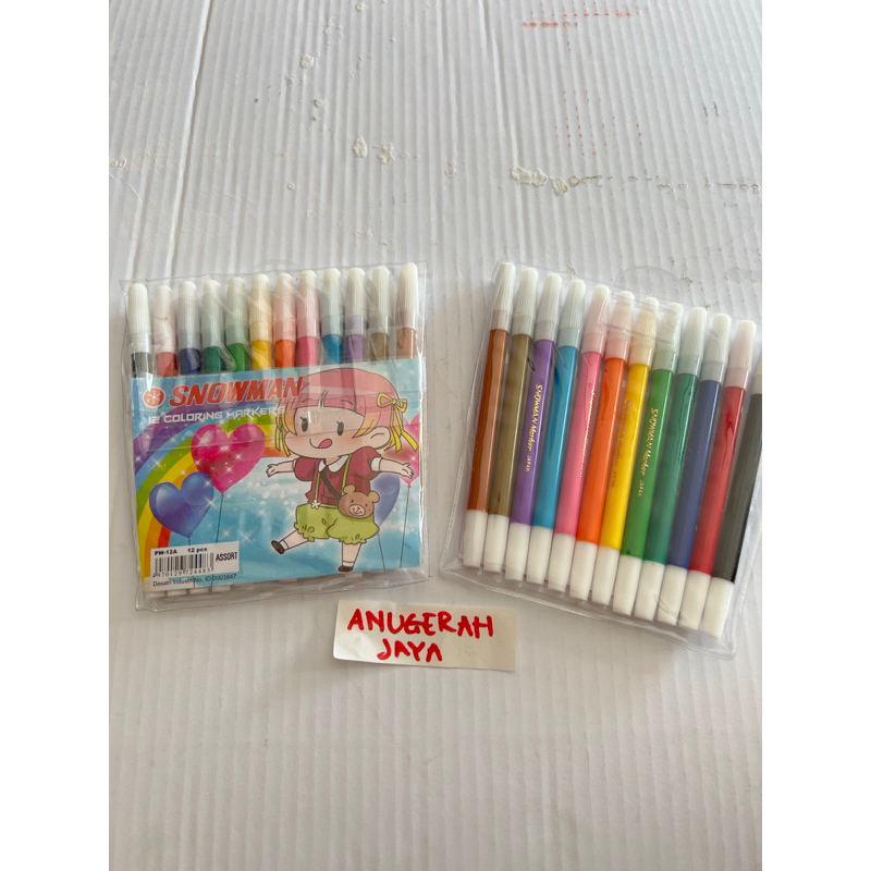 

SPIDOL SNOWMAN 12 WARNA , SPIDOL PW-1 , SPIDOL KECIL 12 W