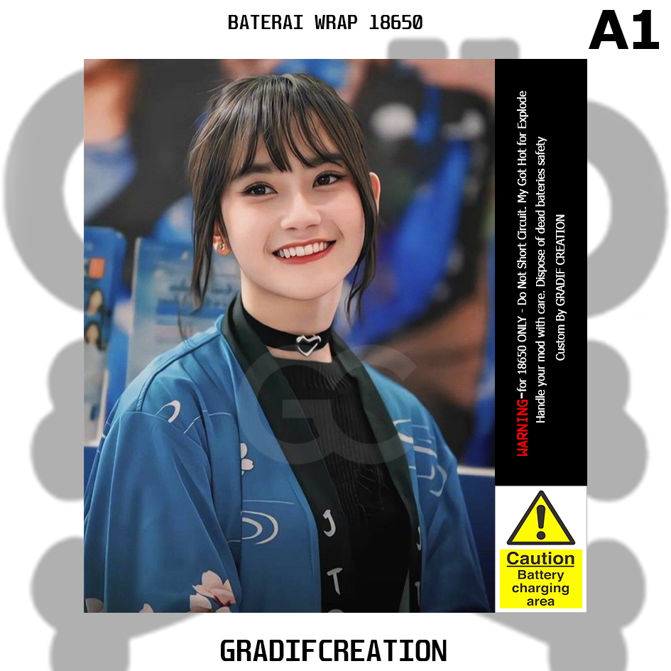 

Stiker wrap baterai 18650 Freya JKT48