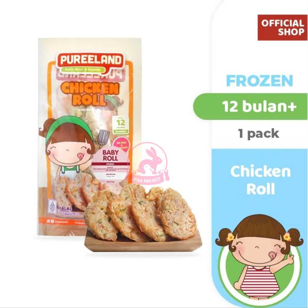 

PUREELAND FROZEN CHICKEN ROLL DAGING AYAM ROLL NO MSG