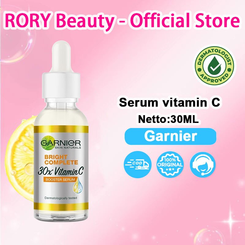 【COD Beli 2 gratis 1】Garnier Bright Complete Vitamin c 30ML /Garnier Serum Vitamin c /Serum Garnier 