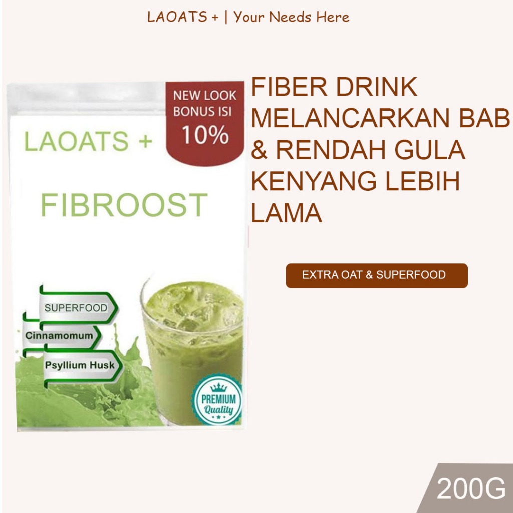 

Fiber Drink Laoats Non Sugar (200g)