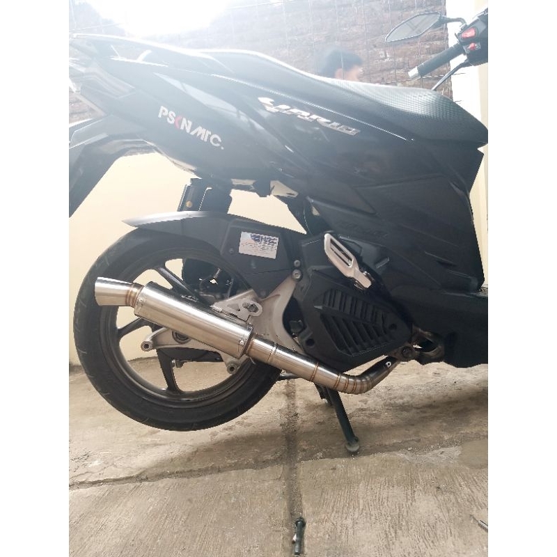 leher knalpot Vario 150 pipa leher knalpot vario150 Vario 125 leheran knalpot original vortax