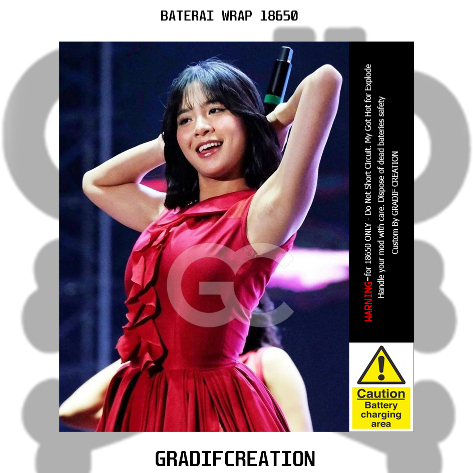 

Stiker wrap baterai 18650 Zee JKT48