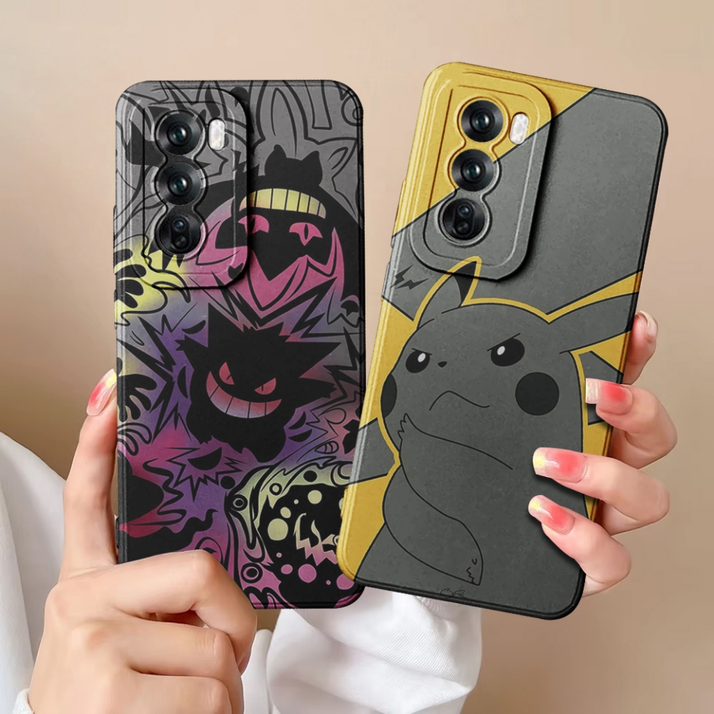 Case Oppo Reno 12 5G Tersedia Juga Untuk Oppo A3X A78 A60 A3 PRO A16 Softcase Procamera Motif Pokemo