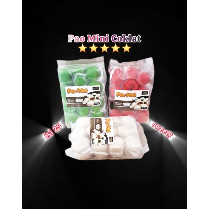 

pao mini coklat isi 25 - mini pao - bakpao mini