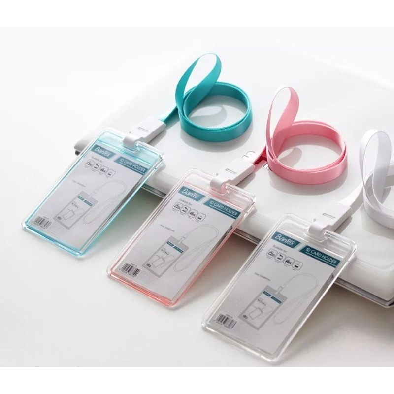 

Bantex ID Card | Name Tag Transparant Lanyard Portrait