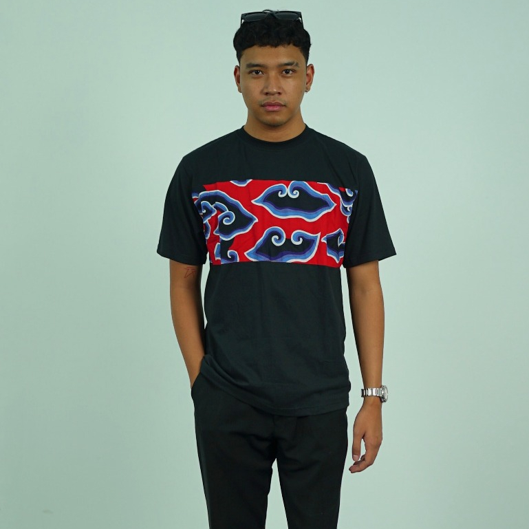 KIRIS Kaos Original T-Shirt Khas Cirebon Mega Mendung Pride Hitam