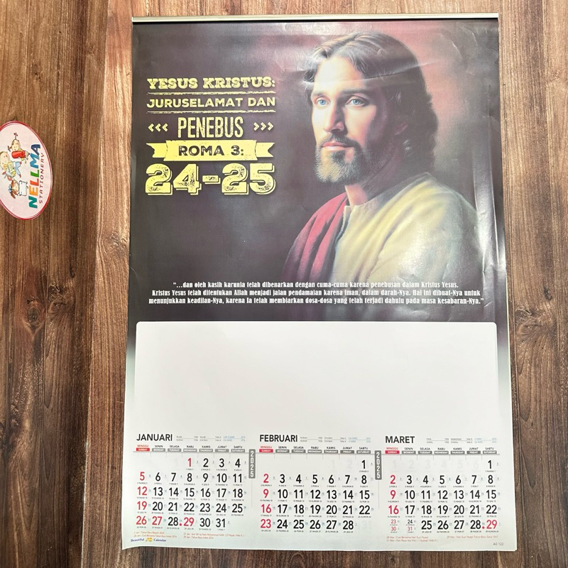 

Kalender Triwulan Rohani 2025 Cetak Sablon 1 Warna