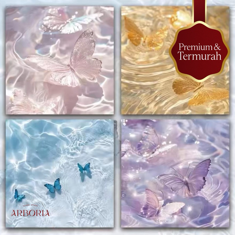 

[PREMIUM] 50 Lembar Sticky Note Kupu Kupu Aestetik Journal Diary Scrapbook
