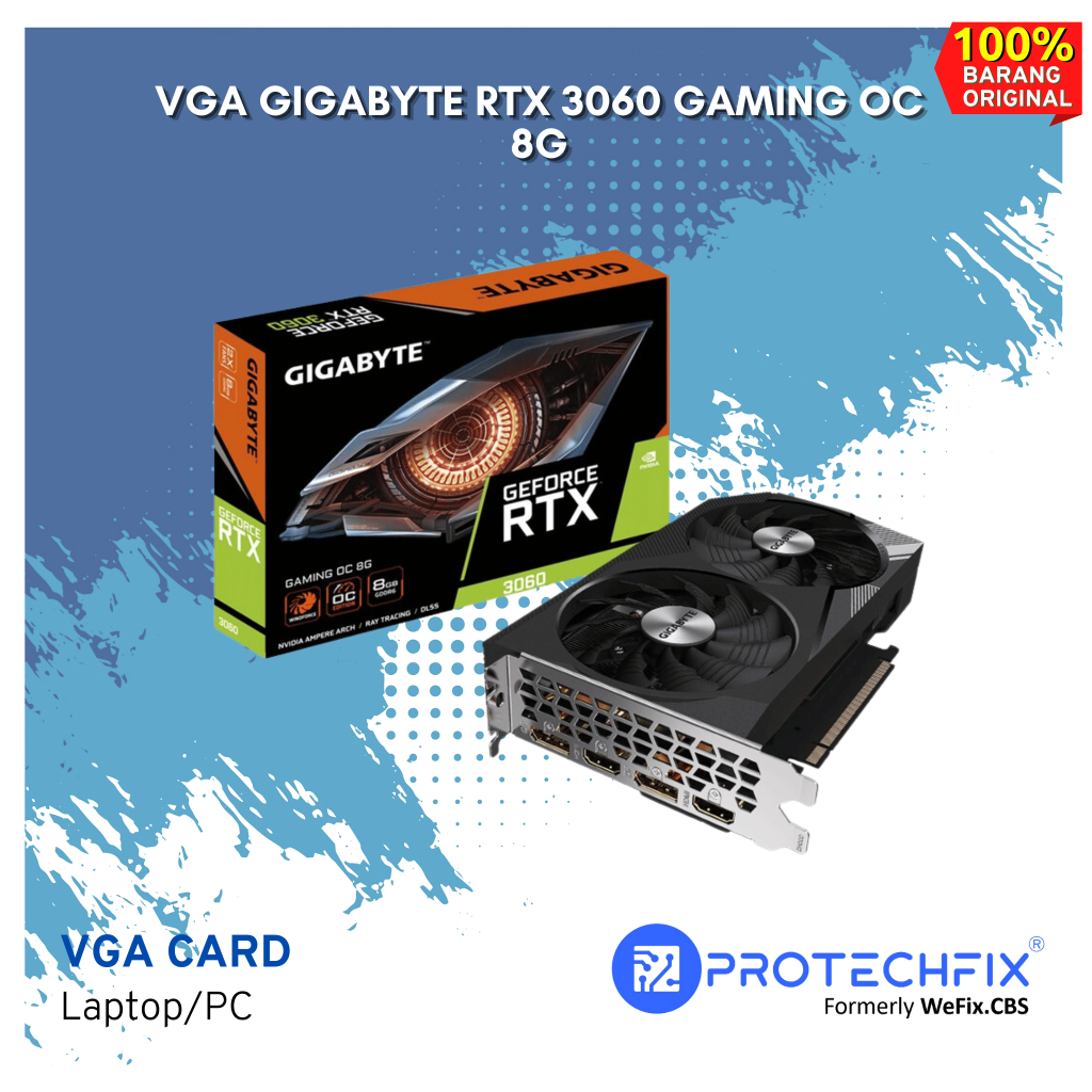 VGA GIGABYTE RTX 3060 GAMING OC 8G