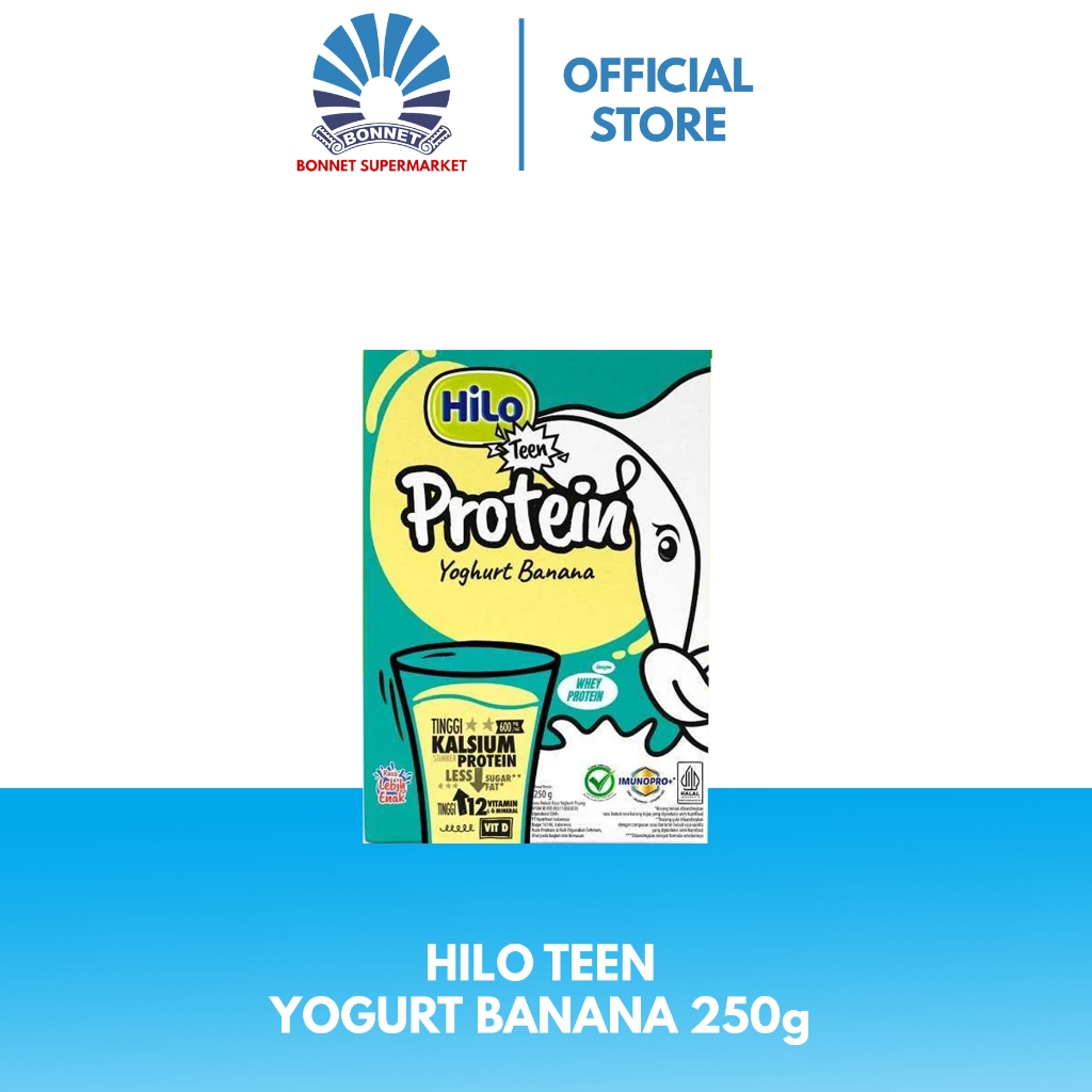 

Hilo Teen Yoghurt Banana 250g - Susu Rendah Lemak Tinggi Kalsium