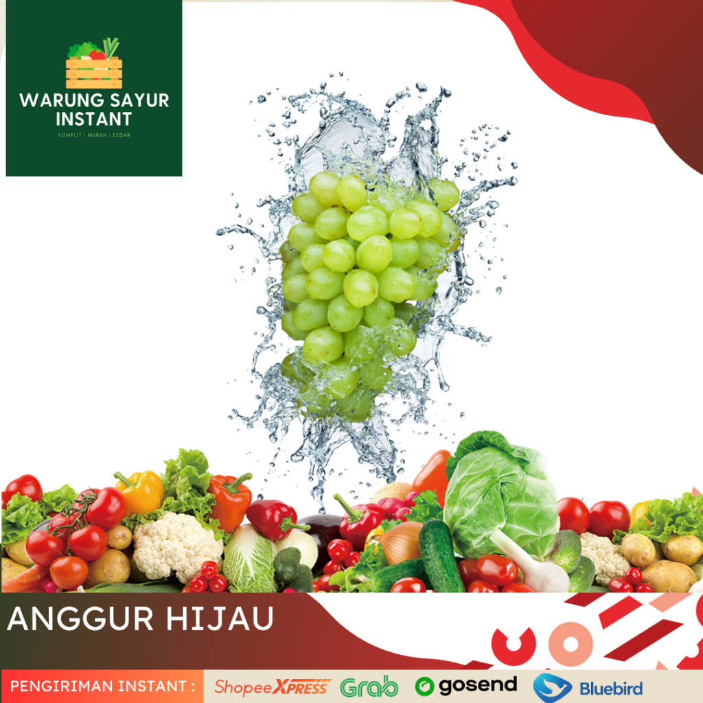 

Anggur hijau Import 500gr Buah Segar Bandung | Asih Sadulur Mart