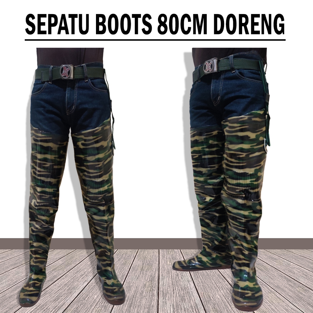 SEPATU BOOT SAWAH 80CM DORENG SEPATU SAWAH ANTI KEONG PETANI PANJANG PRIA
