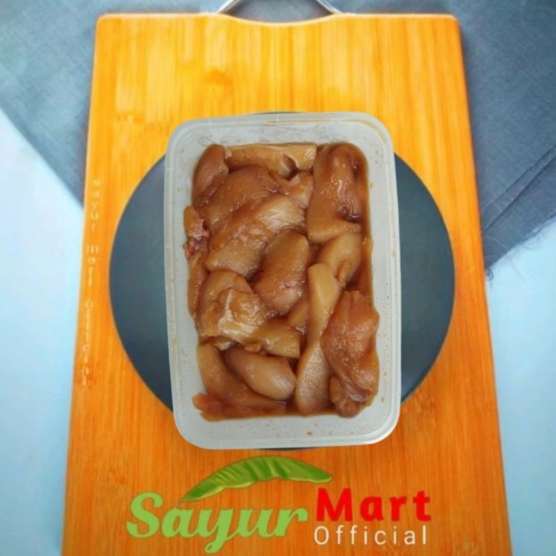 

Ayam Fillet Slice Marinasi / Ayam Lada Hitam/Ayam Triyaki /Ayam Mentega INSTAN