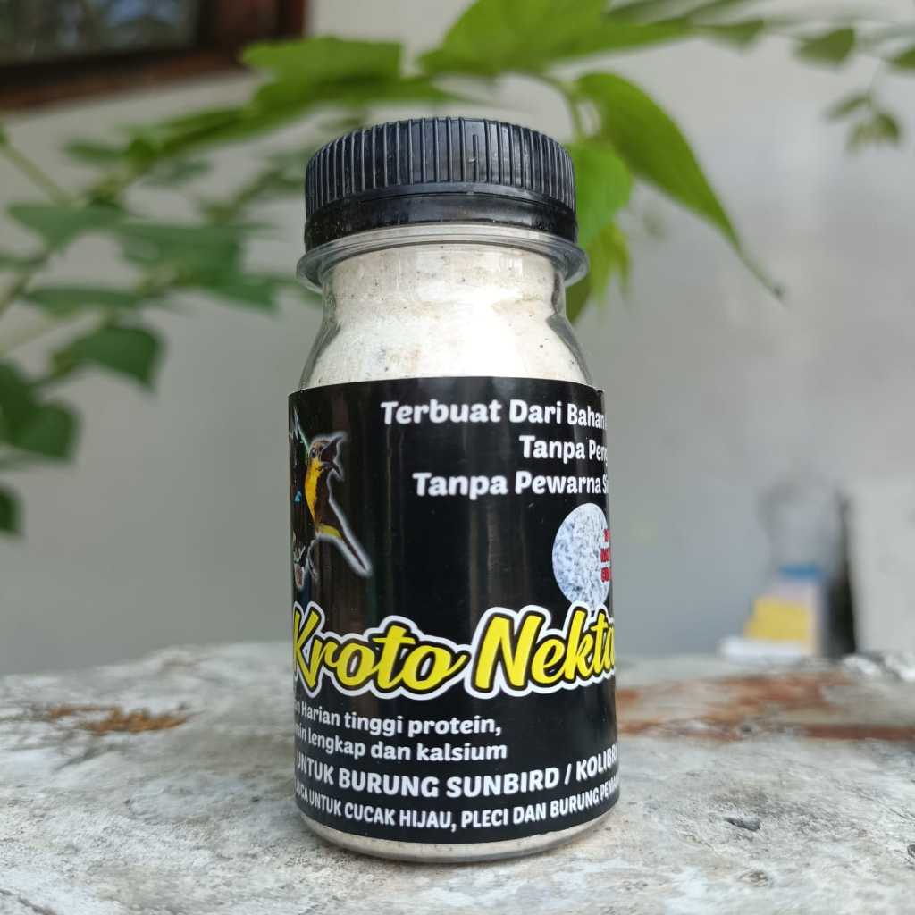 KROTO NEKTAR PAKAN HARIAN UNTUK KOLIBRI SUNBIRD PLECI DAN BURUNG LAIN