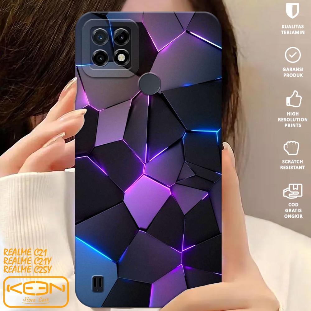 Case Realme C21Y/C25Y - Softcase Realme C21Y/C25Y Motif Abstrak - Casing Hp Realme C21Y/C25Y - Case 