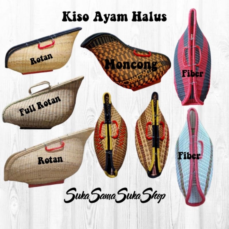 Kiso Ayam Bahan FIBER ROTAN dan FULL ROTAN Kisa Ayam Bangkok Rapih dan Halus