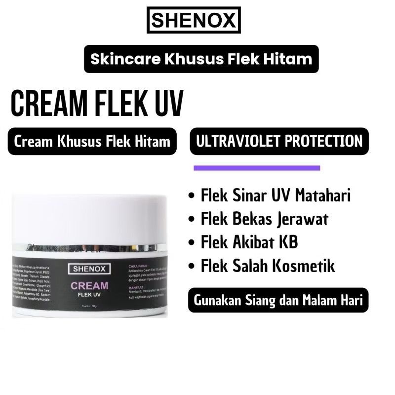 Shenox Skincare Flek Hitam Cream Flek UV - Krim Flek Hitam