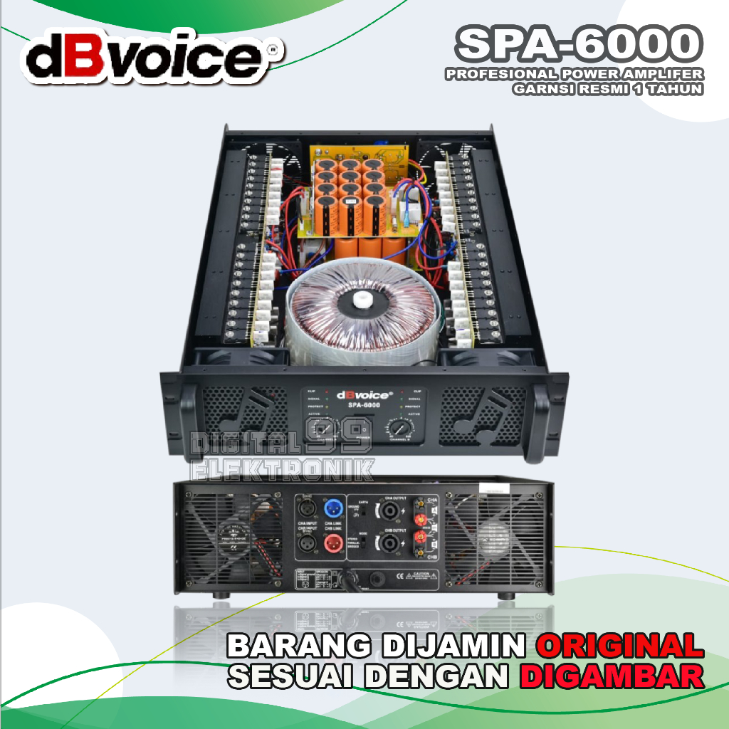 Power Amplifier Class GB DB VOICE SPA6000 | SPA 6000 | SPA-6000 Original