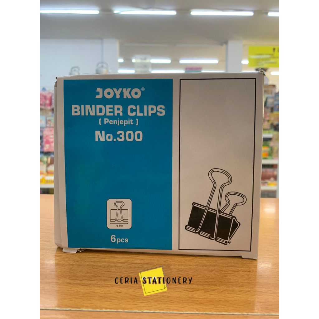 

Binder Clip Joyko No 300 / Penjepit Kertas 300 / Binder Clips