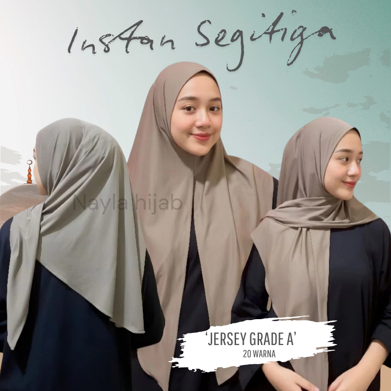 HIJAB SEGITIGA INSTAN JERSEY|| SEGITIGA INSTAN JERSEY|| JILBAB SEGITIGA INSTAN JERSEY