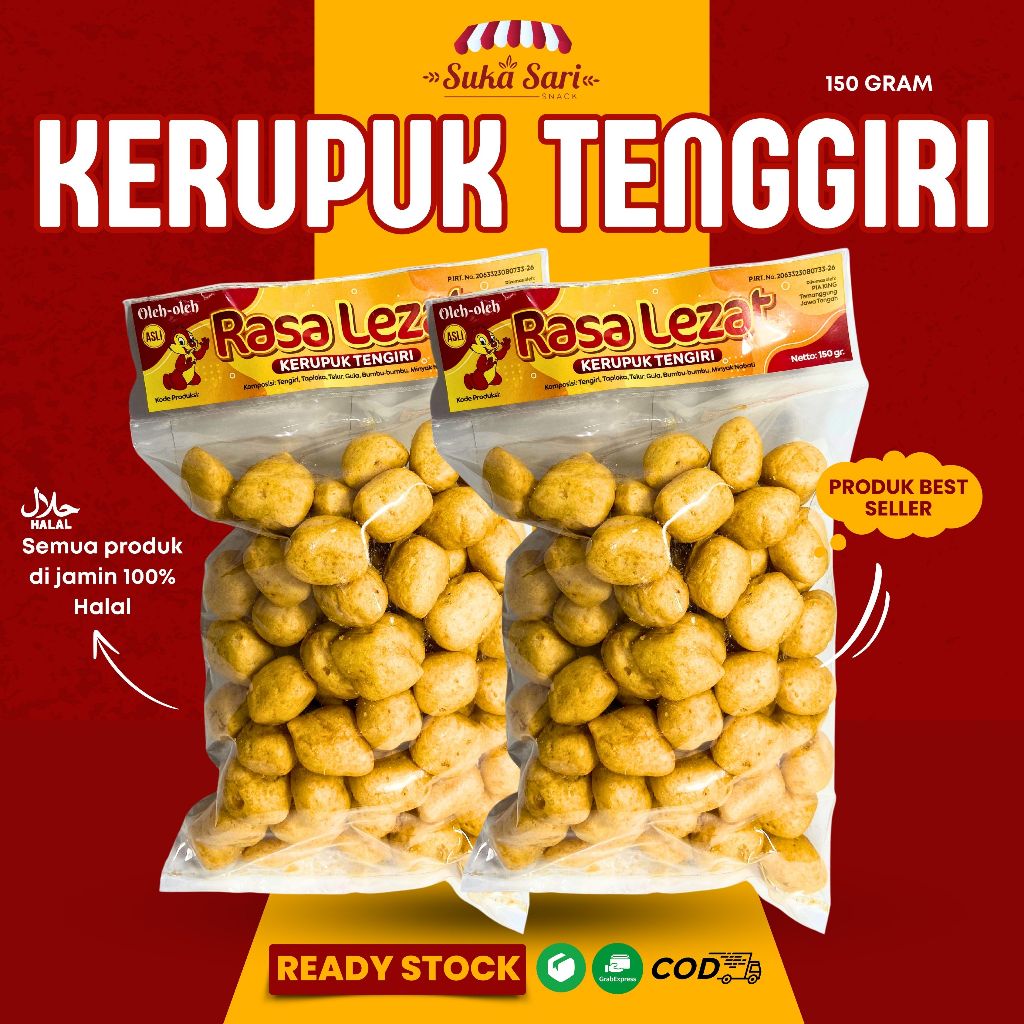 

Kerupuk Tengiri Krupuk Ikan Tenggiri Mini Camilan Tradisional Khas Cilacap Krupuk Tengiri | Snack Cemilan Oleh-Oleh Bandung | Sukasari Snack