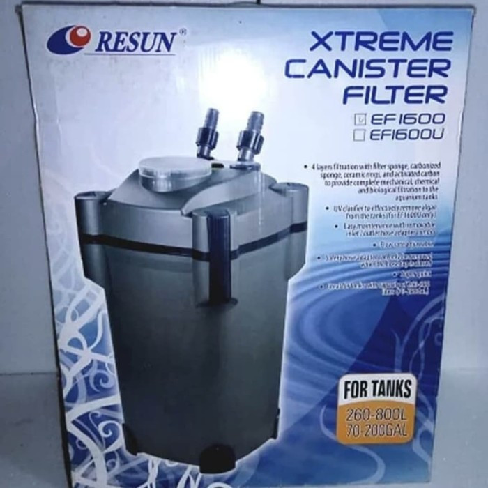 External Filter Canister Resun EF1600 EF 1600 Extreme Aquarium Ikan Kolam Koi