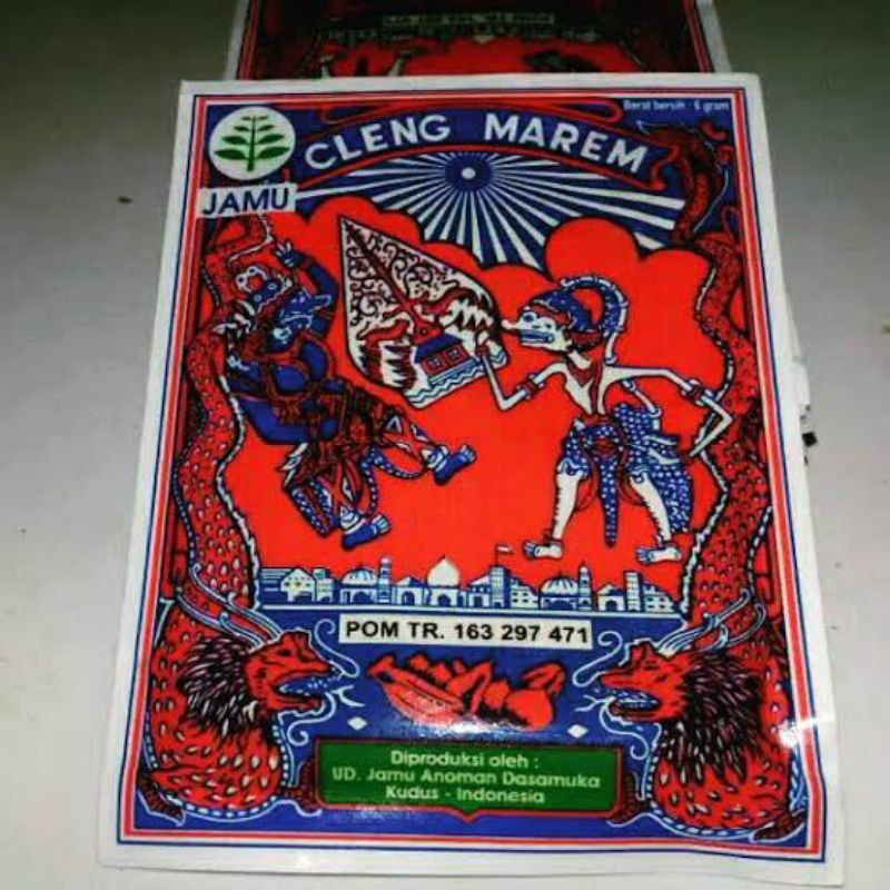 Jamu cap wayang cleng marem / sachet