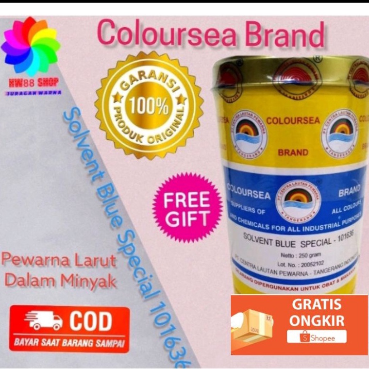 

KODE O42S Pewarna Minyak Berwarna Biru Larut Minyak Solvent Blue Spesial 11636 Oil Soluble Coloursea Brand