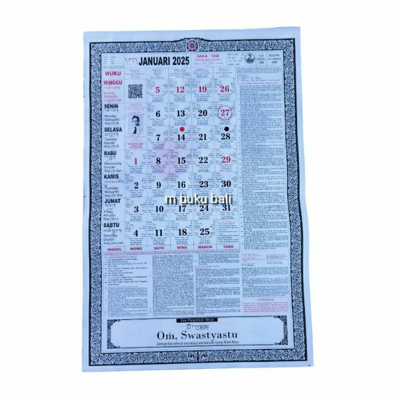 

Kalender Bali 2025 Dinding bangbang gde rawi Sutjana Maryana