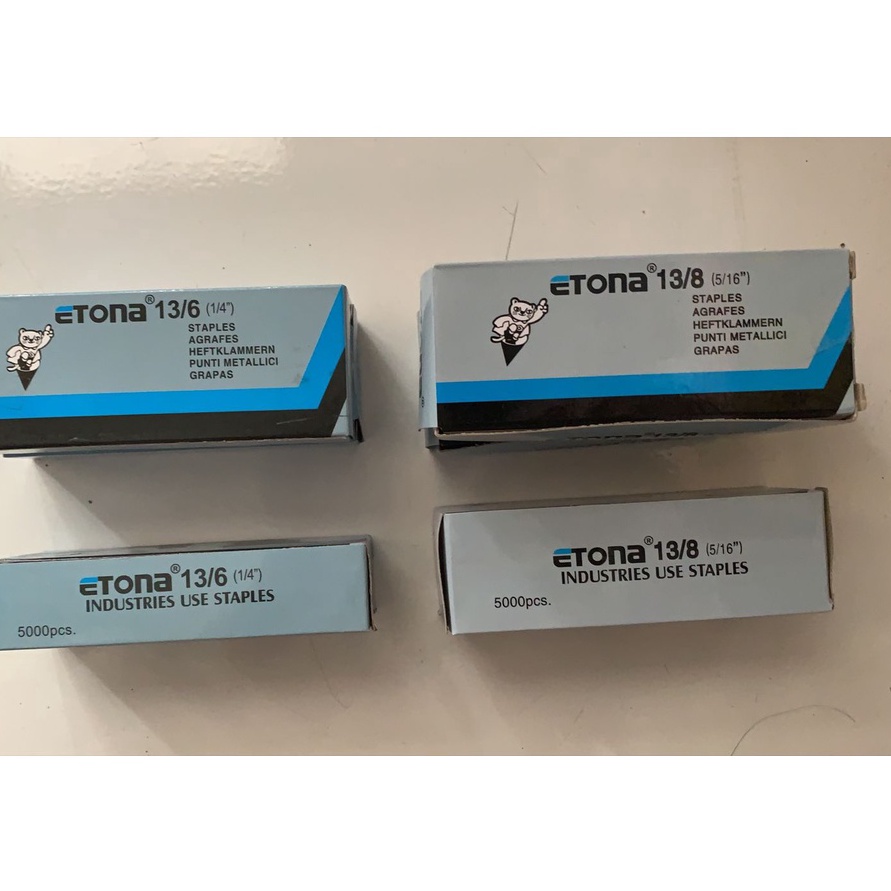 

KI3 ETONA 136 138 ISI PAKU ISI STAPLES ORINAL 1 UNTUK GUNTACKER ISI HEKTER