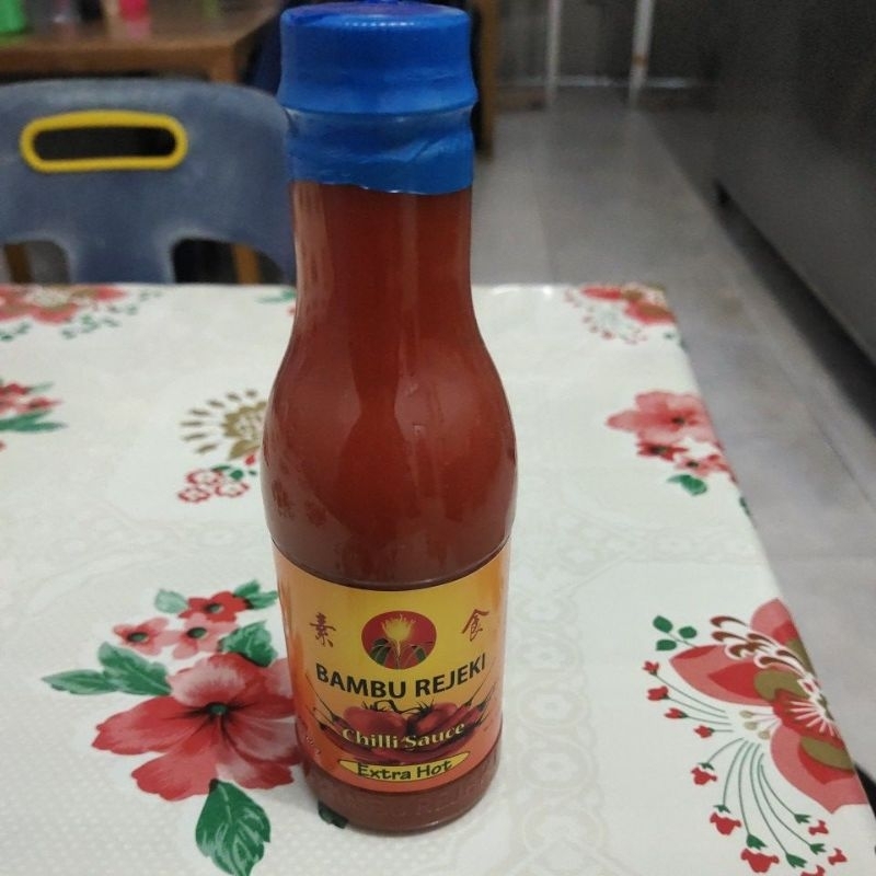 

Vegetarian saos cabe 360gram chili sauce bambu rejeki