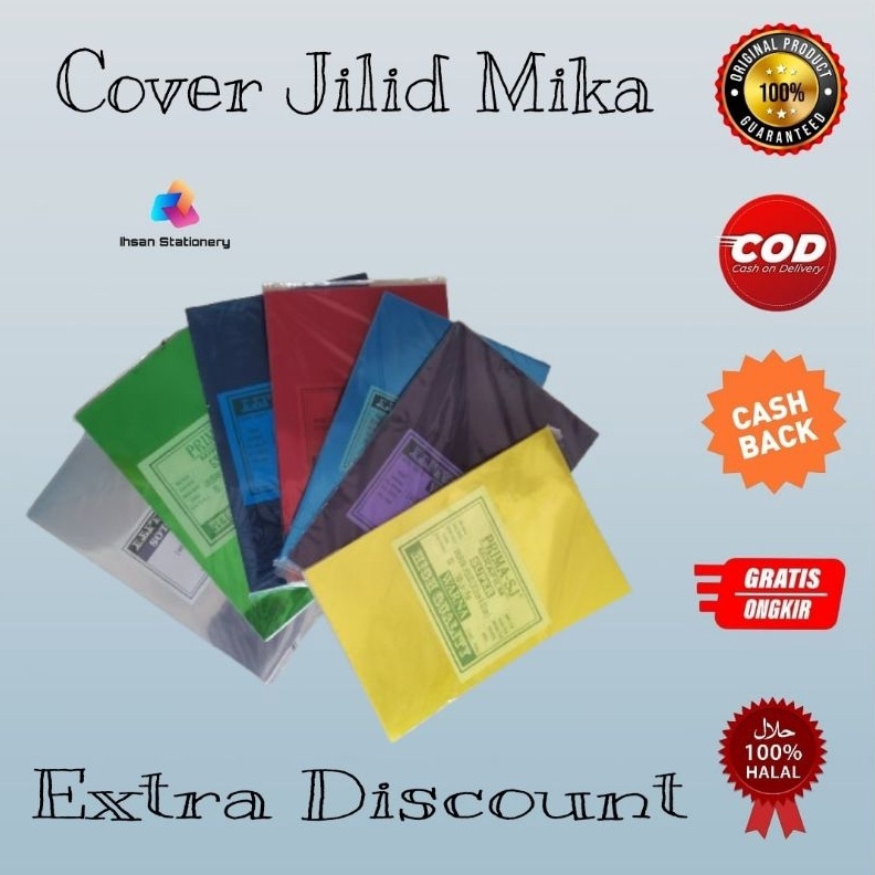 

Plastik Cover Jilid Mika Film Folio 1mm 1 Pack f N3I8