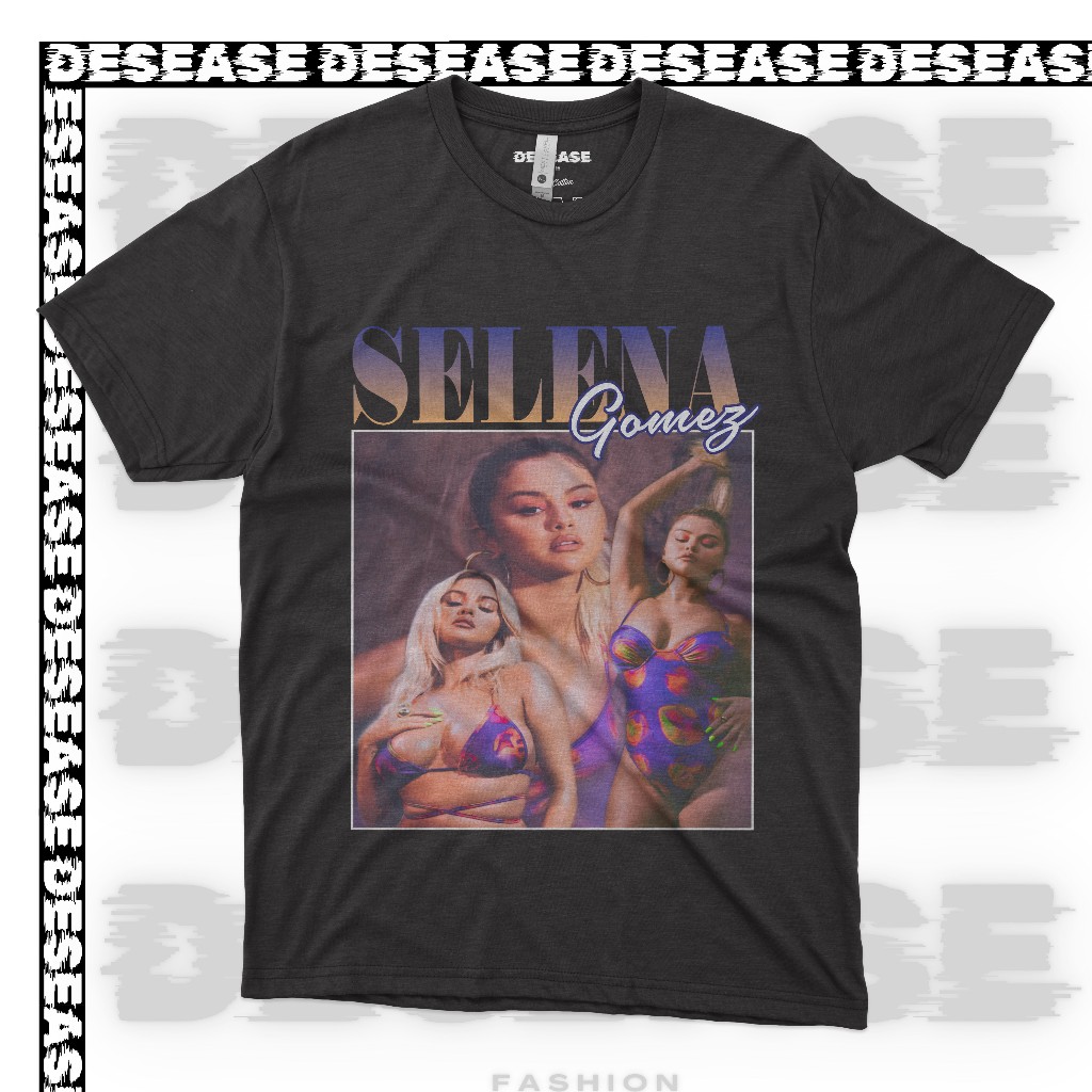 Selena Gomez T Shirt - Kaos Selena Gomez Vintage - Kaos Distro Pria Wanita 24s - Desease