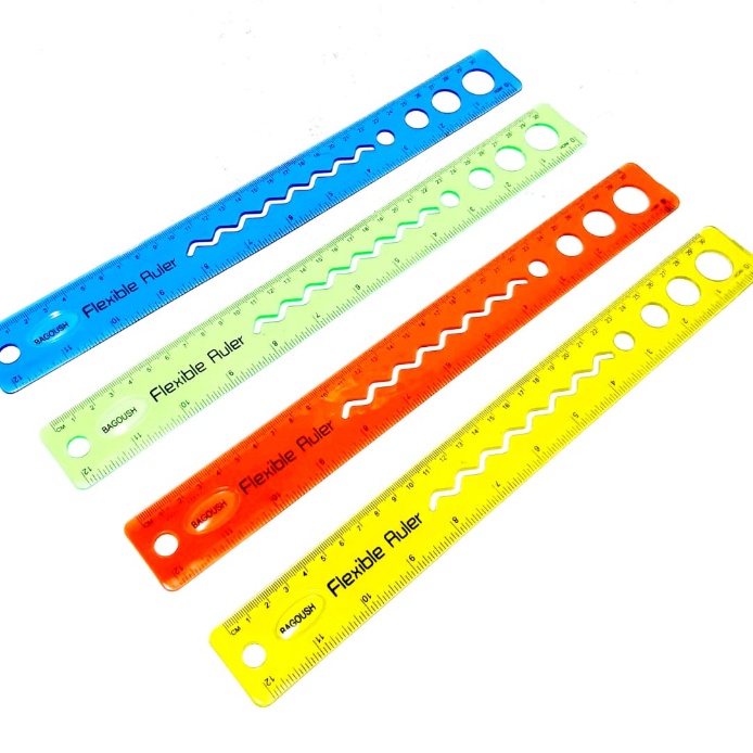 

FG2 PER 1LUSIN 12PCS PENGGARIS FLEXIBLE 3CM ANTI PATAH 4 WARNA