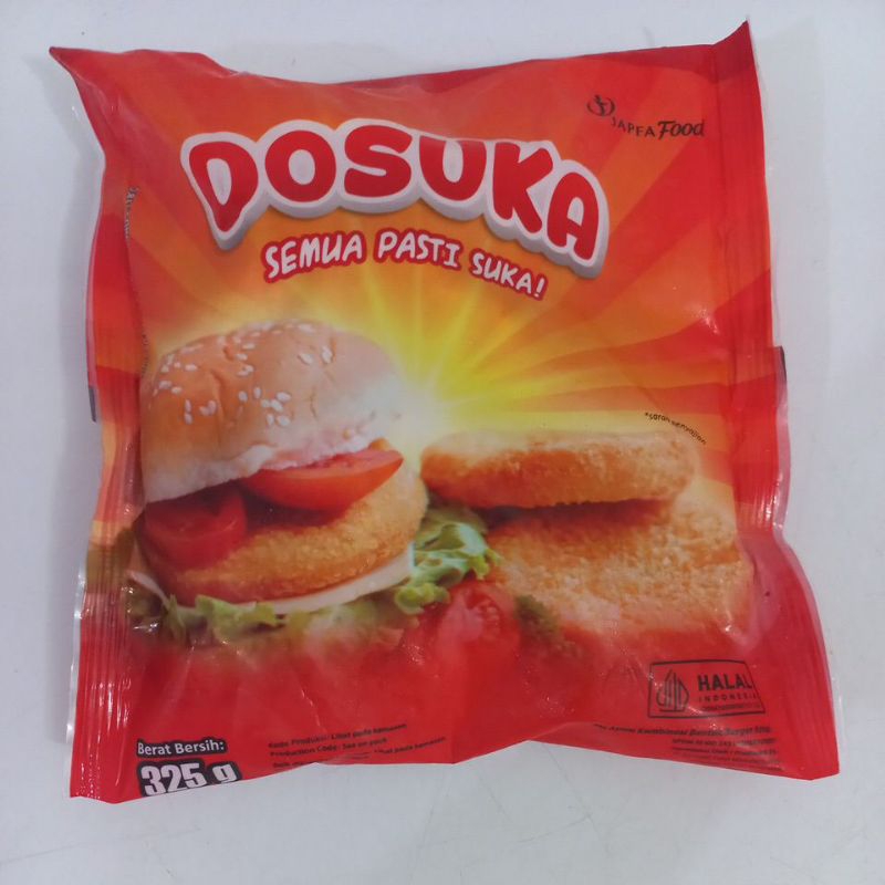 

Dosuka Burger Crispy isi 6' 325g (kemasan baru)