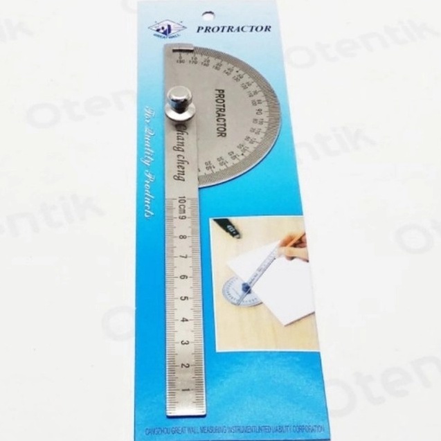 

KI3 PENGGARIS BUSUR DERAJAT 18 PROTRACTOR STAINLESS 1CM 18 DERAJAT