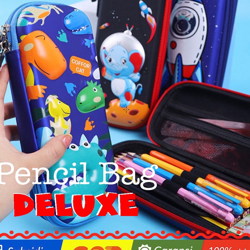 

Cepat WWH14B Tempat Pensil EVA Pen Pulpen Sekolah DELUXE School Pencil Bag Box TKM