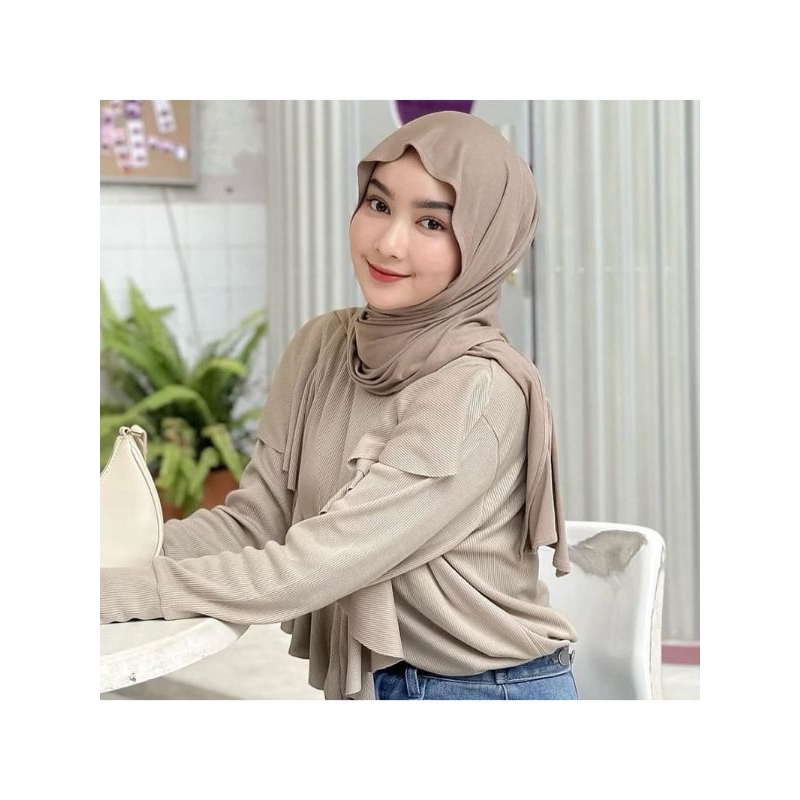 PASHMINA KAOS RAYON|SAHARA SHAWL| PASHMINA BAHAN RAYON(TURKEY)