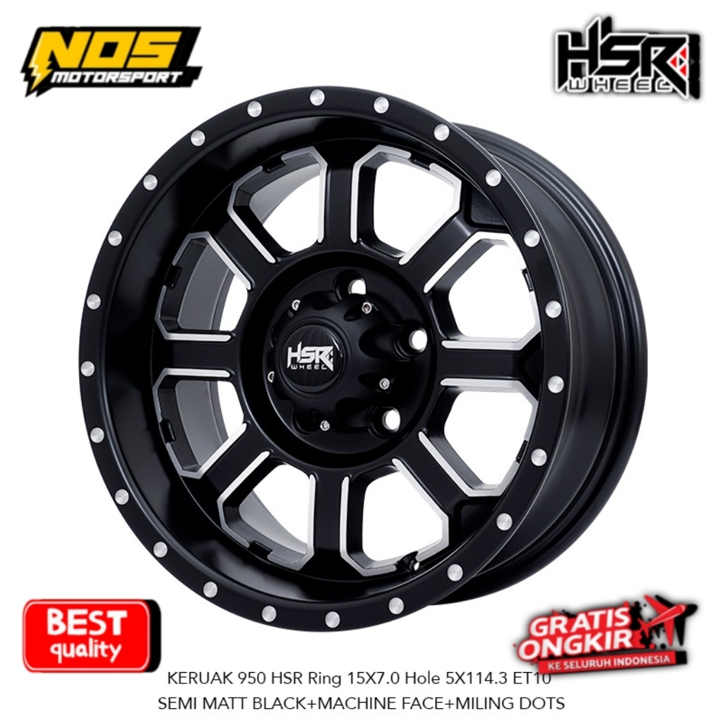 VELG INNOVA RUSH CARRY XPANDER R15 LEBAR 7 BAUT 5X114 ET10 HSR KERUAK RING 15 | VELG CELONG