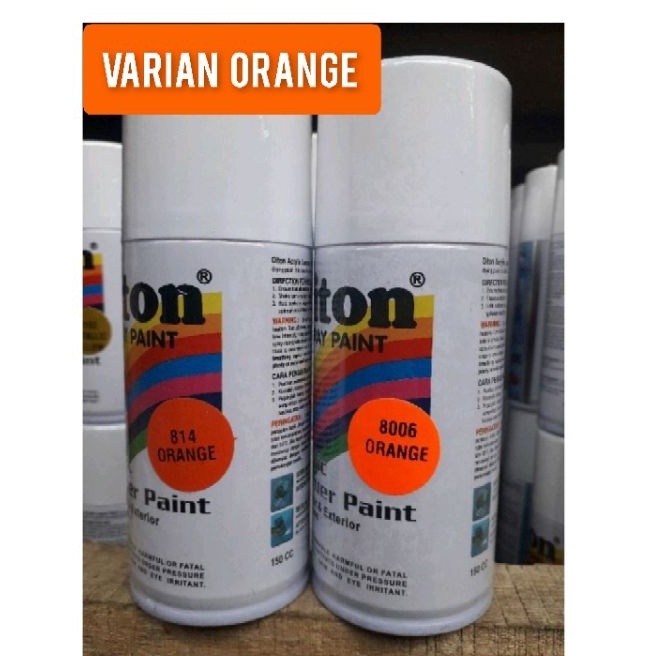 

Terkini Pilok Pilox Cat Semprot Diton 15cc varian oren orange orange putih pernis primer grey abu abu 15cc