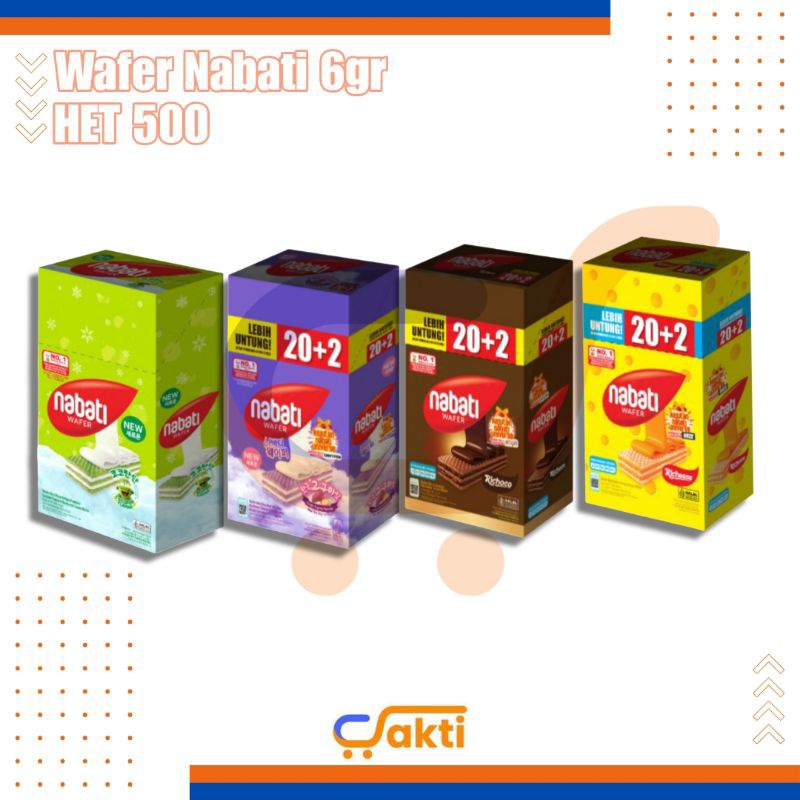 

Wafer Nabati 500 Coklat Keju Goguma Cocopandan 6gr 1 Box Isi 12pcs