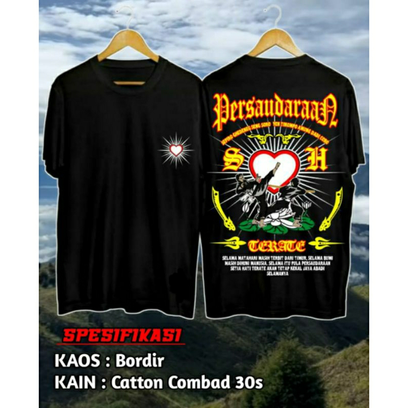 KAOS BORDIR PSHT - PERSAUDARAAN SETIA HATI TERATE