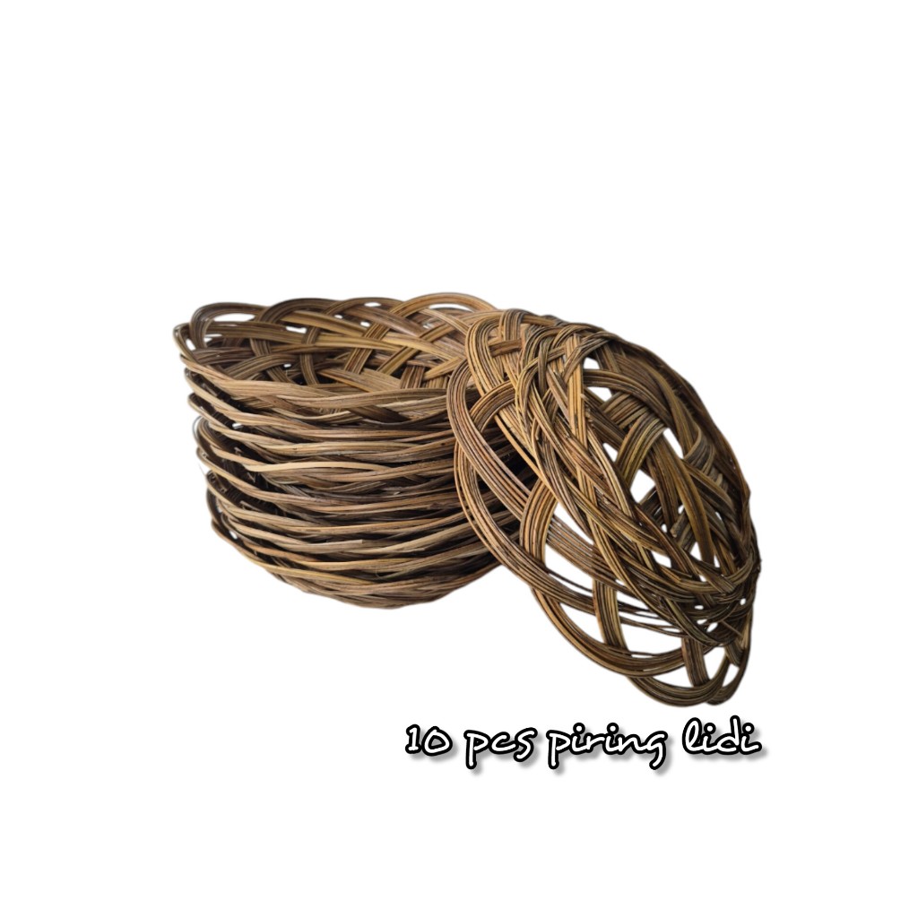 piring lidi 10pcs | paket piring lidi kelapa