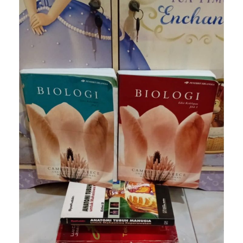 Original bekas BIOLOGI Campbell jilid 2 & 3 edisi 8 oleh Campbell Erlangga