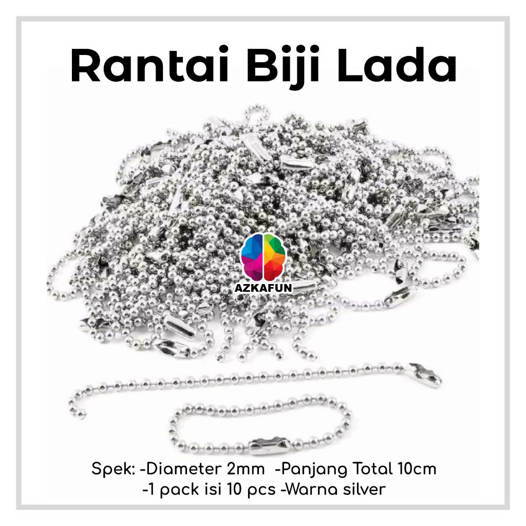 

Rantai Biji Lada - Gantungan biji lada - tali Ring Rantai Biji Lada