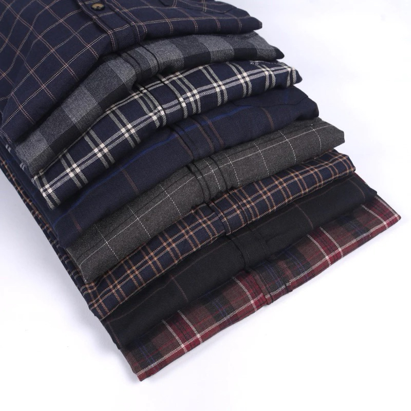 Kemeja Flanel Pria Lengan Panjang Premium